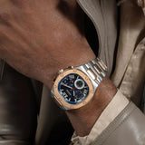 Guess Headliner Multifunction Blue Dial Two Tone Steel Strap Watch For Men - GW0572G4 Authentic Buy Shop Now