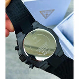 Guess Formula Chronograph Black Dial Black Silicone Strap Watch For Men - GW0579G1 Authentic Buy Shop Now