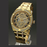 Guess Allara Quartz Gold Dial Gold Steel Strap Watch For Women - GW0604L2 Authentic Buy Shop Now