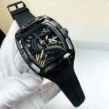 Guess Legend Analog Black Dial Black Rubber Strap Watch For Men - GW0648G1 Authentic Buy Shop Now