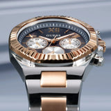 Guess Equity Multifunction Black Dial Two Tone Steel Strap Watch For Men - GW0703G4 Authentic Buy Shop Now