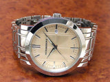 Burberry Heritage Collection Rose Gold Dial Silver Steel Strap Watch for Men - BU1352 Authentic Buy Shop Now