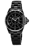 Chanel J12 Quartz Black Dial Black Steel Strap Watch for Women - J12 H5695 Authentic Buy Shop Now