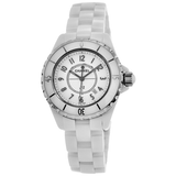 Chanel J12 Ceramic White Dial White Steel Strap Watch for Women - J12 H0968 Authentic Buy Shop Now