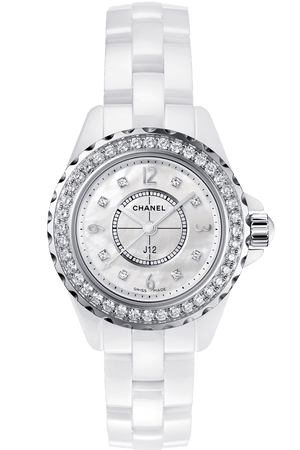 Chanel J12 Diamonds Quartz White Dial White Steel Strap Watch for Women - J12 H2572 Authentic Buy Shop Now