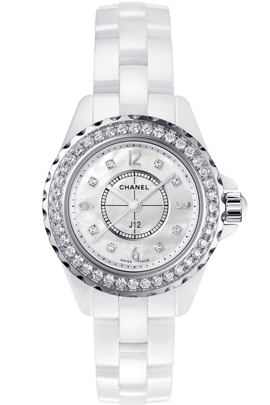 Chanel J12 Diamonds Quartz White Dial White Steel Strap Watch for Women - J12 H2572 Authentic Buy Shop Now