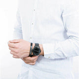 Armani Exchange Hampton Black Dial Black Steel Strap Watch For Men - AX7101 Authentic Buy Shop Now