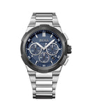Hugo Boss Supernova Chronograph Blue Dial Silver Steel Strap Watch for Men - 1513360 Authentic Buy Shop Now