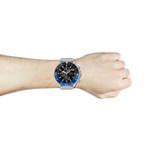 Hugo Boss Ocean Edition Black Dial Silver Mesh Strap Watch for Men - 1513742 Authentic Buy Shop Now