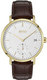 Hugo Boss Corporal White Dial Brown Leather Strap Watch for Men - 1513640 Authentic Buy Shop Now