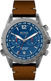Hugo Boss Nomad Blue Dial Brown Leather Strap Watch for Men - 1513773 Authentic Buy Shop Now