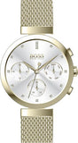 Hugo Boss Flawless White Dial Gold Mesh Bracelet Watch for Women - 1502552 Authentic Buy Shop Now