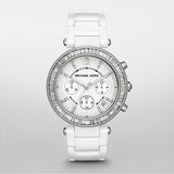 Michael Kors Parker White Dial White Leather Strap Watch for Women - MK5848 Authentic Buy Shop Now