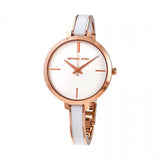 Michael Kors Jaryn Analog White Dial Two Tone Steel Strap Watch For Women - MK4342 Authentic Buy Shop Now