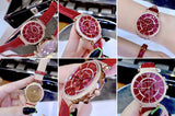 Swarovski Passage Chrono Red Dial Red Leather Strap Watch for Women - 5580345 Authentic Buy Shop Now