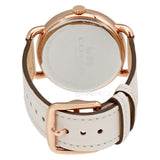 Coach Delancey White Dial White Leather Strap Watch for Women - 14502716 Authentic Buy Shop Now
