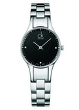 Calvin Klein Simplicity Black Dial Silver Steel Strap Watch for Women - K4323104 Authentic Buy Shop Now
