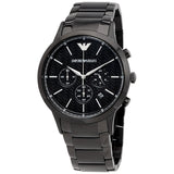 Emporio Armani Dress Chronograph Quartz Black Dial Black Stainless Steel Strap Watch For Men - AR2485 Authentic Buy Shop Now