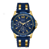 Guess Oasis Blue Dial Two Tone Steel Strap Watch for Men - W0366G6 Authentic Buy Shop Now