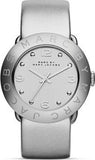 Marc Jacobs Amy Silver Dial Silver Leather Strap Watch for Women - MBM8626 Authentic Buy Shop Now