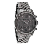 Michael Kors Lexington Chronograph Black Dial Black Steel Strap Watch For Women - MK5709 Authentic Buy Shop Now
