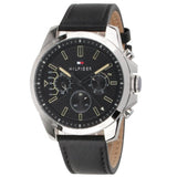 Tommy Hilfiger Decker Black Dial Black Leather Strap Watch for Men - 1791563 Authentic Buy Shop Now