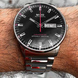 Mido Commander II Automatic Black Dial Silver Steel Strap Watch For Men - M021.431.11.051.00 Authentic Buy Shop Now