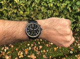 Tissot Chrono XL Vintage Chronograph Black Dial Black Leather Strap Watch For Men - T116.617.36.052.02 Authentic Buy Shop Now