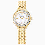 Swarovski Lovely Crystals White Dial Gold Steel Strap Watch for Women - 5242895 Authentic Buy Shop Now
