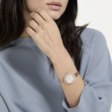 Swarovski Crystal Rose Silver Dial Rose Gold Steel Strap Watch for Women - 5484073 Authentic Buy Shop Now