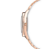 Swarovski Crystalline Aura Silver Dial Rose Gold Steel Strap Watch for Women - 5519459 Authentic Buy Shop Now