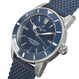 Breitling Superocean Heritage II B20 44mm Blue Dial Blue Rubber Strap Mens Watch - AB2030161C1S1 Authentic Buy Shop Now