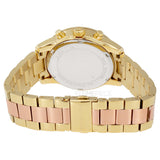 Michael Kors Ritz Chronograph Rose Dial Two Tone Steel Strap Watch for Women - MK6475 Authentic Buy Shop Now