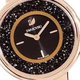 Swarovski Crystalline Pure Black Dial Black Leather Strap Watch for Women - 5275043 Authentic Buy Shop Now