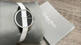 Calvin Klein Rebel Cream Black Dial Cream Leather Strap Watch for Women - K8P237X1 Authentic Buy Shop Now