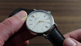 IWC Portofino Automatic White Dial Black Leather Strap Watch for Men - IW356517 Authentic Buy Shop Now
