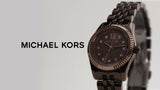 Michael Kors Lexington Three-Hand Brown Dial Brown Steel Strap Watch for Women - MK4844 Authentic Buy Shop Now