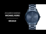 Michael Kors Runway Quartz Blue Dial Blue Steel Strap Watch For Women - MK3419 Authentic Buy Shop Now