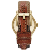 Burberry Utilitarian White Dial Multicolor Leather Strap Watch for Women - BU7853 Authentic Buy Shop Now