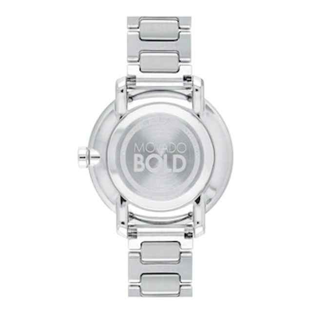Movado Bold Crystal Pave Silver Dial Silver Steel Strap Watch for Women - 3600254 Authentic Buy Shop Now