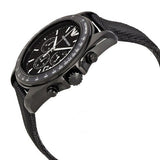 Emporio Armani Sigma Chronograph Black Dial Black Leather Strap Watch For Men - AR6131 Authentic Buy Shop Now