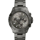 Fossil Garrett Chronograph Grey Dial Grey Steel Strap Watch for Men - FS5621 Authentic Buy Shop Now