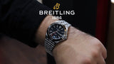 Breitling Chronomat GMT 40 Blue Dial Silver Steel Strap Watch for Men - A32398101C1A1 Authentic Buy Shop Now