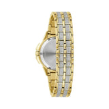 Bulova Crystal Collection Silver Crystal Dial Gold Steel Strap Watch for Women - 98L228 Authentic Buy Shop Now