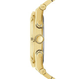 Guess Continental Diamonds Gold Dial Gold Steel Strap Watch for Men - GW0261G2 Authentic Buy Shop Now