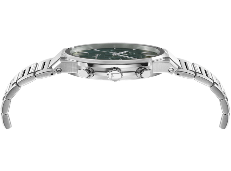 Salvatore Ferragamo Sapphire Chrono Green Dial Silver Steel Strap Watch for Men - SFME00421 Authentic Buy Shop Now