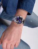 Guess Connoisseur Blue Dial Silver Steel Strap Watch for Men - GW0265G7 Authentic Buy Shop Now