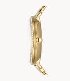 Fossil Virginia White Dial Gold Steel Strap Watch for Women - ES3283 Authentic Buy Shop Now