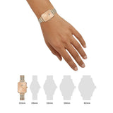 Daniel Wellington Quadro Unitone Rose Gold Dial Rose Gold Mesh Strap Watch For Women - DW00100484 Authentic Buy Shop Now
