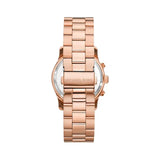 Michael Kors Lexington Chronograph Grey Dial Rose Gold Steel Strap Watch For Women - MK7217 Authentic Buy Shop Now